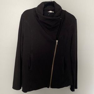 Helmut Lang Zip Up SWT Black Sweater Large
